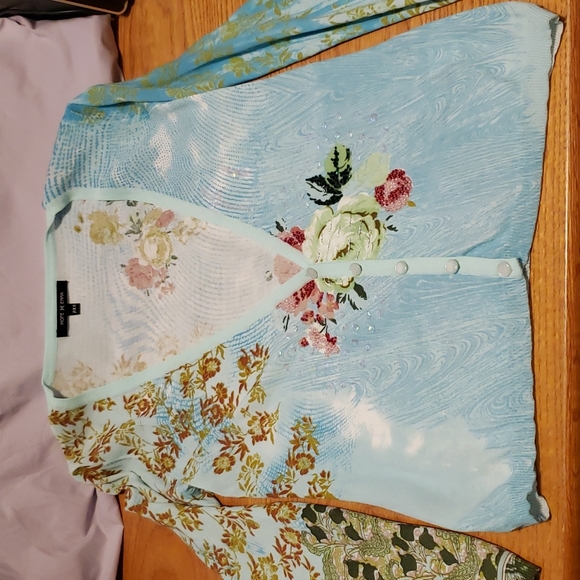 Hope Emma Jackets & Blazers - Blue Flower Cardigan